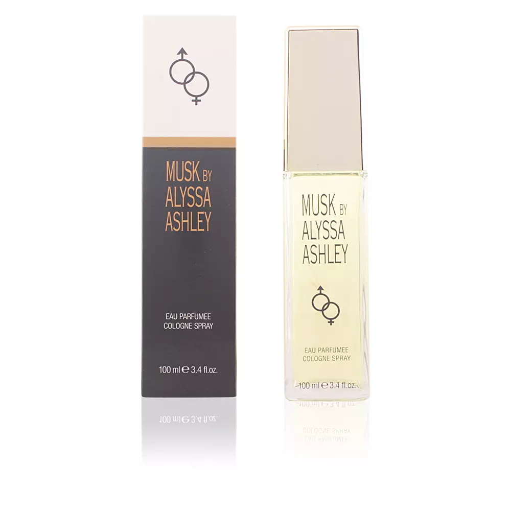MUSK eau parfumée Eau de Cologne EDC (Unisex) 2 Nước hoa Musk Eau Parfumee Cologne Spray 100 ml chính hãng Alyssa Ashley 3495080703113