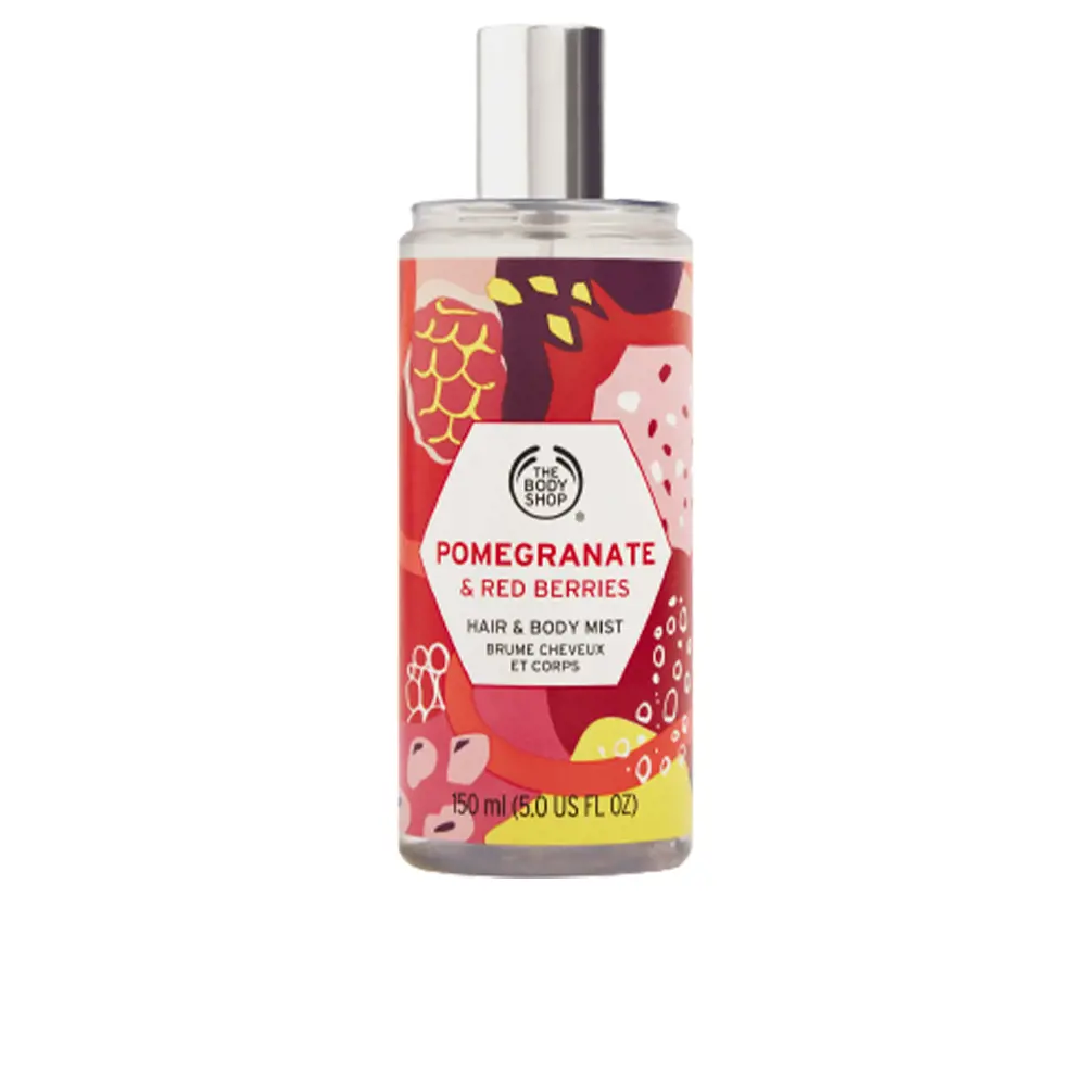 POMEGRANATE & RED BERRIES hair & body mist cho tóc Xịt toàn thân (Nữ) 2 Nước hoa Pomegranate & Red Berries Hair & Body Mist 150 ml chính hãng The Body Shop 5028197838096